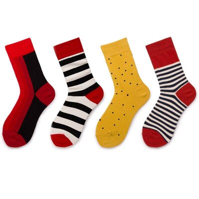Fashion Stripe Socks Men Women Cotton Long Socks Unisex Funny Socks Warm Business Casual Sock Calcetines Mujer